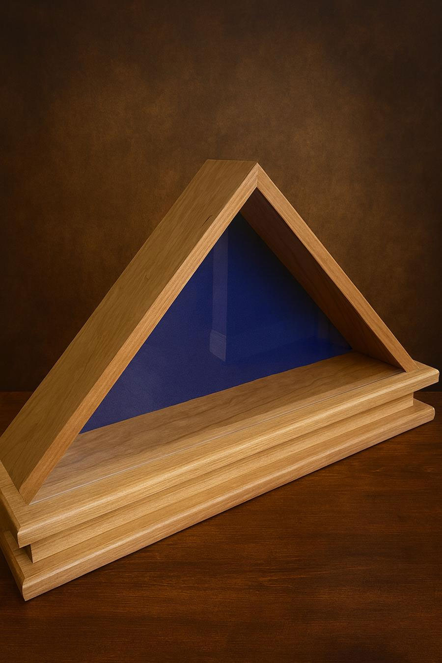 Incipient CNC Custom Creations Woodworking - Premium Veterans Flag Display Case